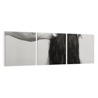 Obraz na płótnie 120x40 - Piękno włosów kobiety w ruchu - włosy, piękno