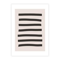 Plakat bez ramy 40x50 - Strukturalna Rewolucja Form - minimalizm, czarne pasy