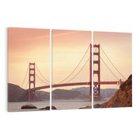 Obraz na płótnie 120x80 - Golden Gate most USA - Golden Gate, most