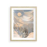 Plakat w ramie 50x70 - Światłości Taniec - akwarela, obraz - rama drewno