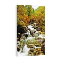 Obraz na płótnie 80x120 - Śpiew Strumienia - strumień, górski