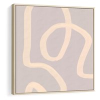 Obraz w ramie 50x50 - Nowoczesne Odbicia - minimalistyczny obraz, nowoczesny - rama drewno