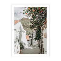 Plakat bez ramy 21x30 - Południe Europy - śródziemnomorski krajobraz, uliczka we włoszech
