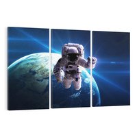 Obraz na płótnie 120x80 - Kosmiczna przygoda - kosmos, astronauta