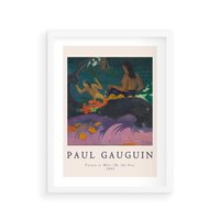 Plakat w ramie 50x70 - Paul Gauguin: Reprodukcja - Paul Gauguin, reprodukcja - rama biała