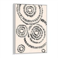 Obraz w ramie 50x70 - Abstrakcyjne Wnętrza - minimalistyczne kształty, odbicia - rama biała