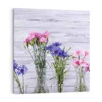 Obraz na płótnie 30x30 - Kwiatowe impresje - kwiaty,