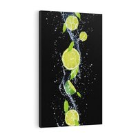 Obraz na płótnie 50x70 - Świeżość Cytrusów - limonki, cytryny