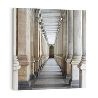 Obraz na płótnie 80x80 - Uroki Kolumn - kolumny, architektura