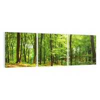 Obraz na płótnie 120x40 - Mistyka leśnych drzew - las, drzewa