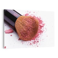 Obraz na płótnie 120x80 - Makijaż w kolorze pędzla - makijaż, pędzel
