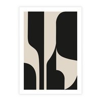 Plakat bez ramy 50x70 - Abstrakcyjne Linie - boho plakat, rycina
