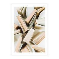 Plakat bez ramy 40x50 - Odcienie Wiedzy - książki, ujęcie z góry