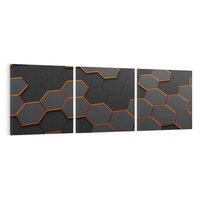 Obraz na płótnie 90x30 - Trójwymiarowa abstrakcja - 3D, abstrakcja