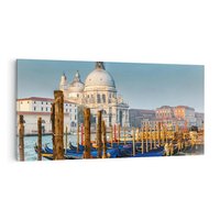 Obraz na płótnie 120x60 - Urok Wenecji - fotografia, przystań w Wenecji