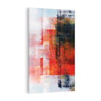 Obraz na płótnie 70x100 - Burza Emocji - wyrazista abstrakcyjna sztuka, dramatyzm