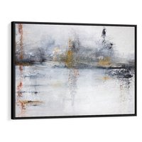 Obraz w ramie 100x70 - Kontrastujące Chaosy - abstrakcja, kontrast - rama czarna