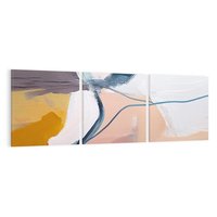 Obraz na płótnie 150x50 - Ścieżki Emocji - abstrakcja, farby olejne