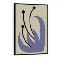 Obraz w ramie 50x70 - Bezgraniczne Przenikanie - minimalizm, boho plakat - rama czarna