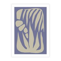 Plakat bez ramy 50x70 - Kształty Niewidzialnych Granic - abstrakcyjna sztuka, skandynawski styl