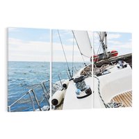 Obraz na płótnie 120x80 - Moc żaglowca na pełnym morzu - żaglowiec, jacht