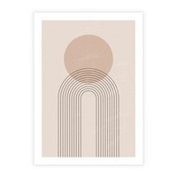 Plakat bez ramy 30x40 - Konturem Zdefiniowane - boho plakat, minimalizm