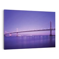 Obraz na płótnie 100x70 - Most nad rzeką w USA - most, rzeka