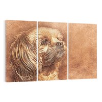 Obraz na płótnie 120x80 - Sztuka abstrakcyjna: Pies - pies, sztuka