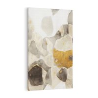 Obraz na płótnie 50x70 - Nowoczesne Złoto i Szarość - plamy, złoto