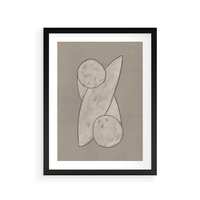 Plakat w ramie 30x40 - Zaklęte Anomalie - nowoczesna geometryczna sztuka, loftowe wnętrze - rama czarna