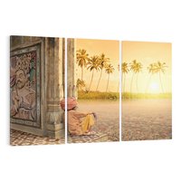 Obraz na płótnie 120x80 - Duch Indyjskiej Yogi - Indie, Azja