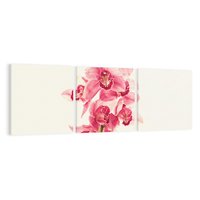 Obraz na płótnie 150x50 - Orchidea w spa - relaks - orchidea, spa