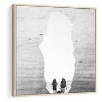 Obraz w ramie 50x50 - Podróżna Eksploracja - Echa Przygody - rama drewno