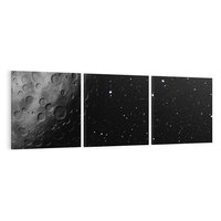 Obraz na płótnie 150x50 - Nocne opowieści księżycowe - księżyc, kosmos
