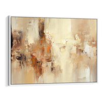 Obraz w ramie 100x70 - Odbicie utraconych barw - abstrakcja, tekstury farb - rama biała