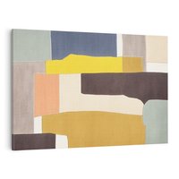 Obraz na płótnie 100x70 - Pasy Abstrakcji - kolorowe pasy, plamy koloru