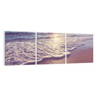 Obraz na płótnie 150x50 - Plaża: błogie chwile nad morzem - plaża, morze