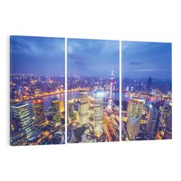 Obraz na płótnie 120x80 - Shanghai: Mocnowieżowce Azji - Shanghai, Chiny