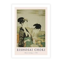Plakat bez ramy 40x50 - Rycina Eishosai Choki - staraa chińska rycina, eishosai choki