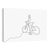 Obraz na płótnie 120x80 - Minimalistyczna Przejażdżka - szkic, minimalizm