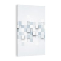 Obraz na płótnie 50x70 - Trójwymiarowe formy geometryczne - geometria, 3D