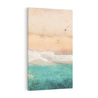 Obraz na płótnie 50x70 - Oczy turkusu - fotografia, plaża