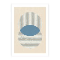 Plakat bez ramy 40x50 - Wnętrza Refleksji - geometryczne kształty, koła