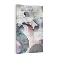 Obraz na płótnie 50x70 - Nocne opowieści w barwach - typografia, abstrakcja