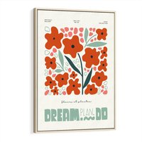 Obraz w ramie 80x120 - Abstrakcyjne Spektrum - kwiaty, abstrakcja - rama drewno