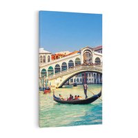 Obraz na płótnie 70x100 - Romantyczna przejażdżka gondolą w Wenecji - Wenecja, gondola