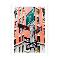 Plakat bez ramy 40x50 - Namiastka wielkiego miasta - Nowy Jork, drogowskaz