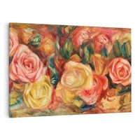 Obraz na płótnie 70x50 - "Róże" (1912), Pierre-Auguste Renoir - Reprodukcja - reprodukcja, obraz na płótnie