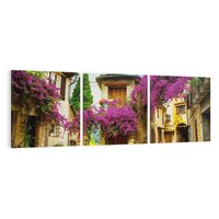 Obraz na płótnie 120x40 - Urok francuskiej uliczki - Francja, uliczka