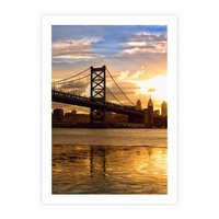 Plakat bez ramy 21x30 - Most w mieście - most, miasto